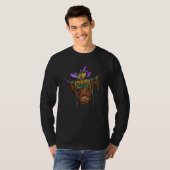 Cow Heifer Mardi Gras Carnival Farm Animal Tシャツ (正面フル)
