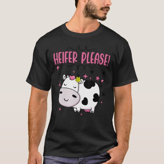 Cow Heifer Please Baby Little Girl Outfit Kids To Tシャツ (正面)