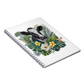 Cow in Floral Jungle Png, Tropical Cow ノートブック (右側)