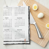 Cow In the Meadow 2025カレンダー キッチンタオル (四つ折り)