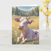Cow Memories of Bliss カード (黄色い花)