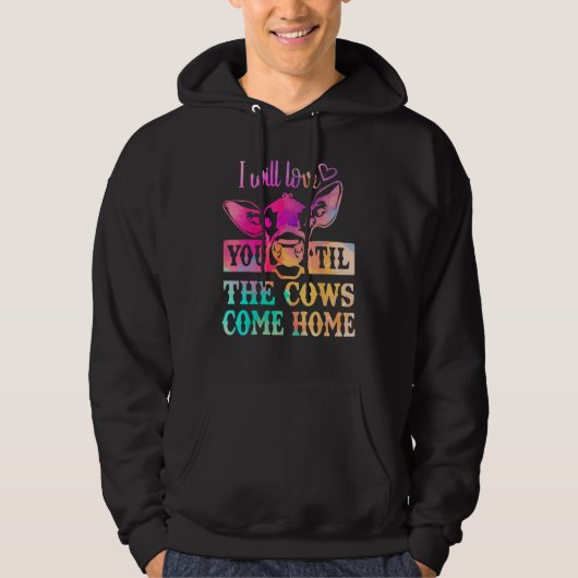 Cow  Moo Heifer Mom Mothers Day Father Dad Cows Ho パーカ (正面)