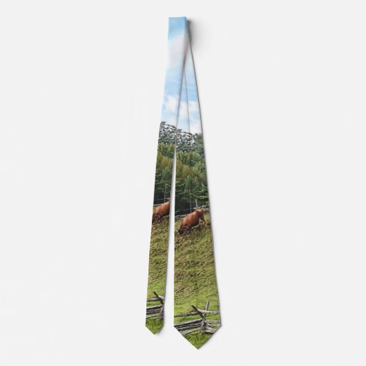 Cow on Hill ネクタイ (裏面)