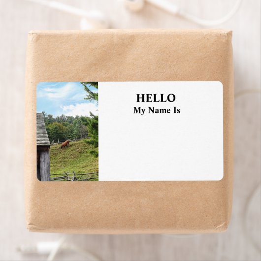 Cow on Hill ラベル (インサイチュ)