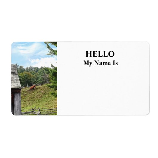 Cow on Hill ラベル (正面)