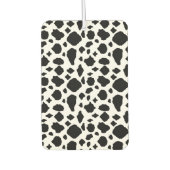 Cow Pattern Black and White カーエアーフレッシュナー (正面)