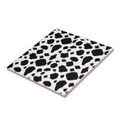 Cow Pattern Black and White Country タイル (側面)