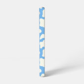 Cow Pattern in White on Light Blue with Cow Samsung Galaxyケース (左側面)