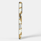 Cow Pattern in White on Light Brown with Cow Case-Mate iPhoneケース (裏面 / 右)