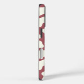 Cow Pattern in White on Red with Cow Case-Mate iPhoneケース (裏面 / 右)