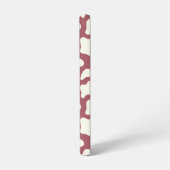 Cow Pattern in White on Red with Cow Samsung Galaxyケース (左側面)