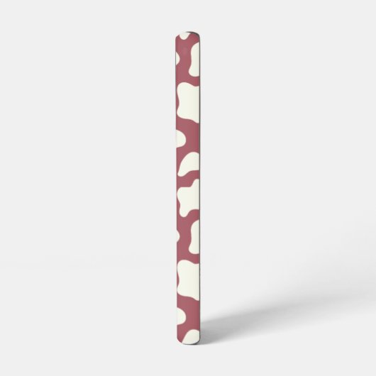 Cow Pattern in White on Red with Cow Samsung Galaxyケース (左側面)