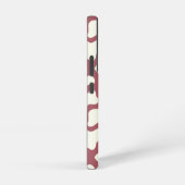 Cow Pattern in White on Red with Cow Samsung Galaxyケース (右側面)