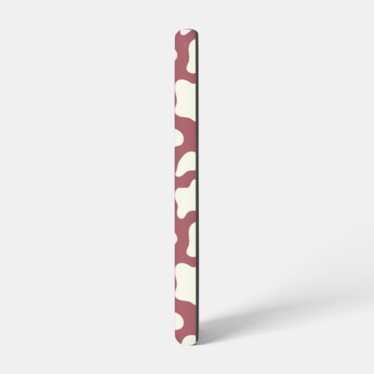 Cow Pattern in White on Red with Cow Samsung Galaxyケース (左側面)