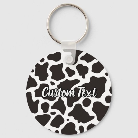 Cow Pattern Keychain キーホルダー (正面)