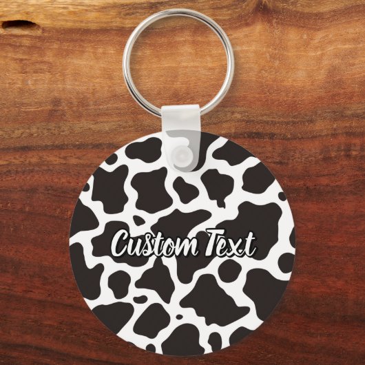 Cow Pattern Keychain キーホルダー (正面)