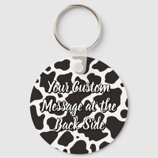 Cow Pattern Keychain キーホルダー (裏面)
