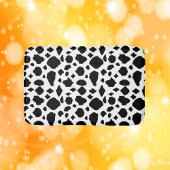 Cow Pattern Print Black White Country バスマット