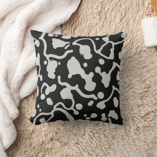 Cow pattern Throw Cushion クッション (ブランケット)