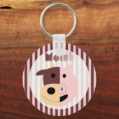 Cow + Pig = Moinkキーチェーン キーホルダー (正面)