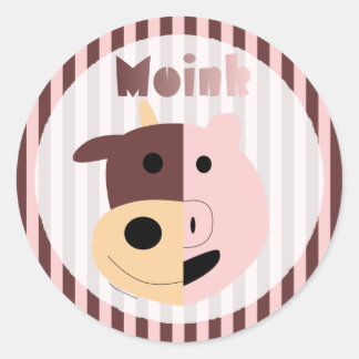 Cow + Pig = Moinkスタンプ ラウンドシール