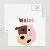 Cow + Pig = Moinkポストカード ポストカード (正面/裏面)