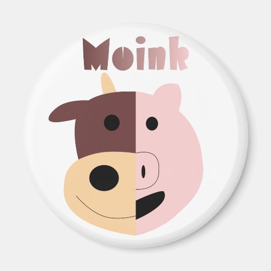 Cow + Pig = Moinkマグネット マグネット (正面)