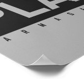 Cow Pop Art Poster in Black & White - Plant-Biased ポスター (角)