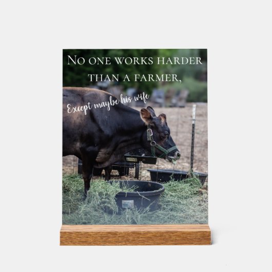 cow poster アクリルサイン (正面)