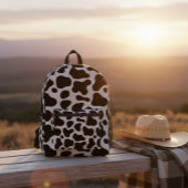 Cow print backpack, Black and white cow backpack プリントバックパック