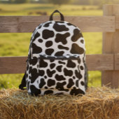 Cow print backpack, Black and white cow backpack プリントバックパック
