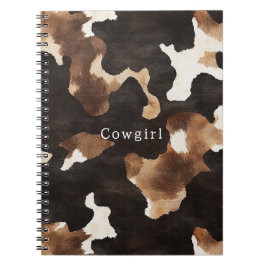 Cow Print Cowboy Cowgirl Western ノートブック