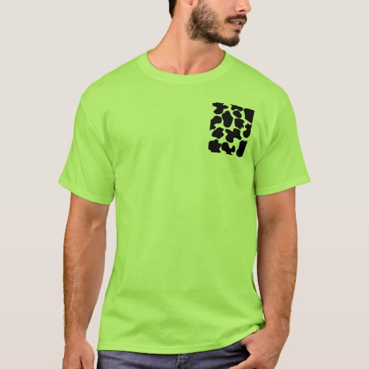 Cow Print Pattern Tシャツ (正面)