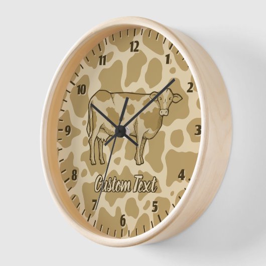 Cow Profile Large Clock 壁時計 (傾斜)