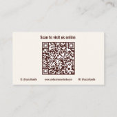 Cow QR Code Business Cards 名刺 (裏面)