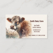 Cow QR Code Business Cards 名刺 (正面)