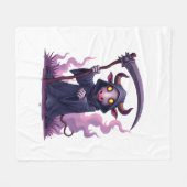 Cow Reaper フリースブランケット (正面(横))