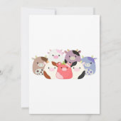 Cow Squishmallow Birthday Party 招待状 (裏面)