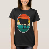 Cow Sunset Vintage Tシャツ (正面)
