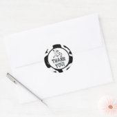 Cow Thank Youスタンプ ラウンドシール (封筒)