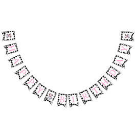 Cow Theme First Birthday バンティングフラッグ