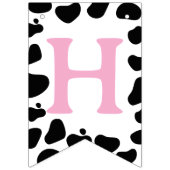 Cow Theme First Birthday バンティングフラッグ (第2の旗)