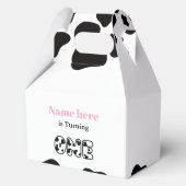Cow Theme First Birthday フェイバーボックス (裏面)