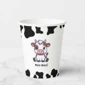 Cow Theme First Birthday 紙コップ (正面)