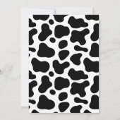 Cow Theme First Birthday Invitation – Turning One 招待状 (裏面)
