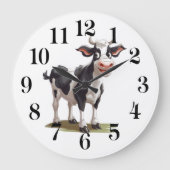 Cow Wall Clock ラージ壁時計 (正面)