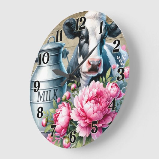 Cow Wall Clock ラージ壁時計 (傾斜)