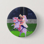 Cow warrior 缶バッジ (正面)