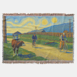 Cow Watching Jules Buysse Tour de France 1926 スローブランケット