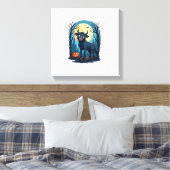 Cow Werewolf Transformation キャンバスプリント (インサイチュ (寝室))